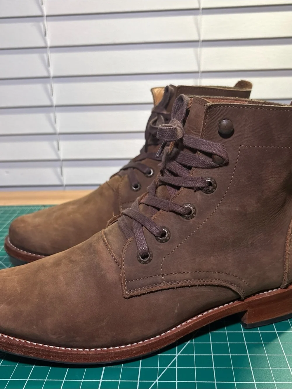 Adelante Havana Brown Leather Western Cowboy Boots Men’s 9E Wide
